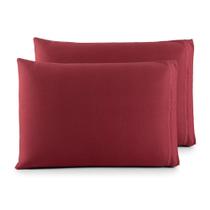 Fronha Capa de Travesseiro Protetora Kit 2 unidades Com Zíper 100 Algodão Malha Importada