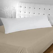 Fronha Capa Travesseiro Corpo Xuxão Algodão Branco 1,30x0,40 Fronha Capa Travesseiro Corpo Xuxão Algodão Branco 1,30x0,40