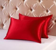 Fronha Cetim Anti Frizz Avulsa 70cm x 50cm Travesseiro Macia