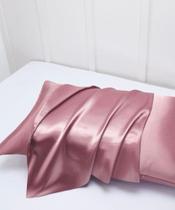 Fronha Cetim Anti Frizz Avulsa 70cm x 50cm Travesseiro Macia