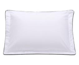 Fronha com Vivo Basics Branco e Preto 200 Fios Fronha com Vivo Basics Branco e Preto 200 Fios