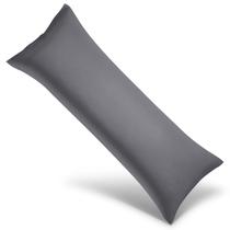 Fronha Cooling Body WishSmile cinza escuro 20x54cm, 1 pacote