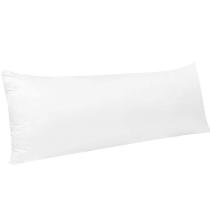 Fronha corporal NTBAY, cetim com zíper, 20x54 cm, branca Fronha corporal NTBAY, cetim com zíper, 20x54 cm, branca