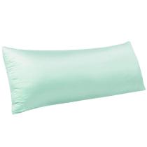 Fronha corporal NTBAY, cetim com zíper, 20x54 cm, ciano Fronha corporal NTBAY, cetim com zíper, 20x54 cm, ciano