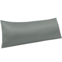 Fronha corporal NTBAY, cetim com zíper, 20x54 cm, cinza escuro Fronha corporal NTBAY, cetim com zíper, 20x54 cm, cinza escuro