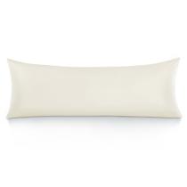 Fronha corporal Oubonun 100% algodão 800TC 21x54cm creme