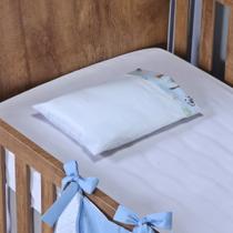 Fronha de Berço Bebê e Infantil 100% Algodão AntiAlérgico Macio Suave 1 Peça 40x30cm Noite Tranquila