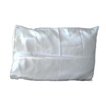 Fronha de Cetim Champagne com Zíper Aromá 50 cm x 70 cm - Conforto e Estilo