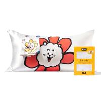 Fronha de cetim Kitsch x BT21 (RJ) para cabelo e pele King Size Fronha de cetim Kitsch x BT21 (RJ) para cabelo e pele King Size