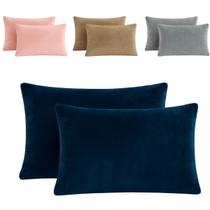 Fronha De Plush Manta Soft Para Travesseiro 70 X 50 Par