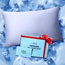 Fronha de resfriamento Rifens Ice Cooling para pessoas que dormem bem, roxa