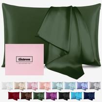 Fronha de seda Casbrove Mulberry Silk Soft Respirável Verde Fronha de seda Casbrove Mulberry Silk Soft Respirável Verde