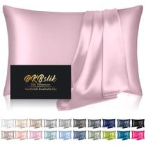 Fronha de seda DKBSlik Mulberry Silk King Size rosa claro Fronha de seda DKBSlik Mulberry Silk King Size rosa claro