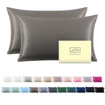 Fronha de seda Suatien King Size 20x36cm Conjunto de 2 Fronha de seda Suatien King Size 20x36cm Conjunto de 2