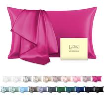 Fronha de seda Suatien Mulberry Silk Queen Size rosa quente Fronha de seda Suatien Mulberry Silk Queen Size rosa quente