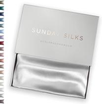 Fronha de seda SUNDAYSILKS 100% seda de amora para cabelo e pele