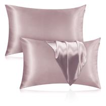 Fronha de seda Veaken 100% Mulberry Silk 25 Momme, pacote com 2
