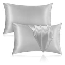 Fronha de seda Veaken 100% Mulberry Silk 25 Momme, pacote com 2