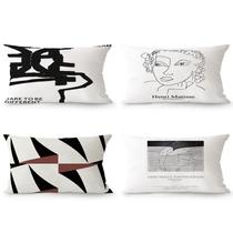 Fronha de travesseiro estilo europeu vintage inspirado em Matisse 40x60cm