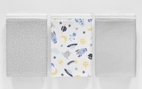 Fronha De Travesseiro Para Bebe 100% Algodão 30x40cm Kit C/3