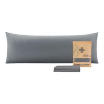 Fronha DOWNSTORIA 51x137 cm Microfibra Cinza Escuro Fronha DOWNSTORIA 51x137 cm Microfibra Cinza Escuro