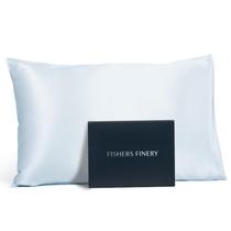 Fronha Fishers Finery 25 mm 100% pura amora azul seda