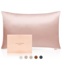 Fronha Grace & Company Silky Satin para cabelo e pele rosa