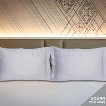 Fronha Hotel Avulsa Com Abas 180 Fios 50x90cm Madri TEKA Profiline