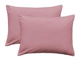 Fronha iMaylex Soft 100% algodão egípcio com zíper rosa lótus