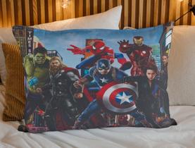 Fronha Infantil Capa de Travesseiro Avengers Liga da Justiça