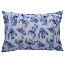 Fronha Infantil Stitch Avulsa Malha Disney 100% Algodão 48cm x 68cm Portallar