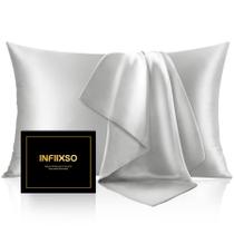 Fronha INFIIXSO de Seda Mulberry 51x66 cm com Zíper Invisível Fronha INFIIXSO de Seda Mulberry 51x66 cm com Zíper Invisível