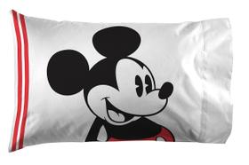 Fronha Jay Franco Mickey Mouse Jersey Classic, pacote com 1 Fronha Jay Franco Mickey Mouse Jersey Classic, pacote com 1