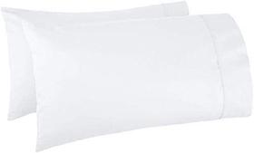 Fronha Kamas Egyptian Cotton Sateen Weave, pacote com 2 unidades, branca