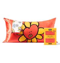 Fronha Kitsch x BT21 Tata Satin com zíper King Size Fronha Kitsch x BT21 Tata Satin com zíper King Size