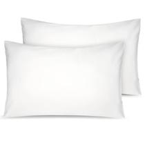 Fronha LULUSILK 36x51 cm de algodão orgânico, pacote com 2 unidades, marfim
