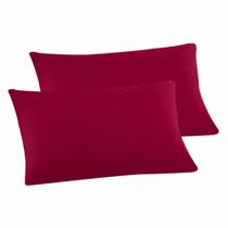 Fronha Malha Algodão Fio Penteado P/ Travesseiro 50x70 - C/2