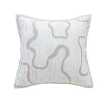 Fronha Minimalista Creme Bege Poliéster 45x45cm