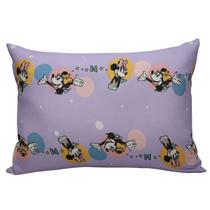 Fronha Minnie Mouse Disney Be Happy Avulsa Meninas Malha 100% Algodão 48cm x 68cm Portallar