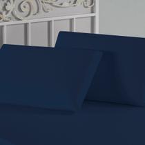 Fronha Nobre 1 Peça 50cm x 70cm Malha 100% Algodão - Azul-Marinho Fronha Nobre 1 Peça 50cm x 70cm Malha 100% Algodão - Azul-Marinho