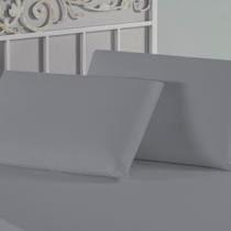 Fronha Nobre 1 Peça 50cm x 70cm Malha 100% Algodão - Cinza Fronha Nobre 1 Peça 50cm x 70cm Malha 100% Algodão - Cinza