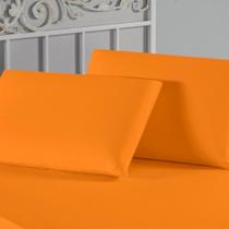 Fronha Nobre 1 Peça 50cm x 70cm Malha 100% Algodão - Laranja Fronha Nobre 1 Peça 50cm x 70cm Malha 100% Algodão - Laranja
