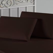 Fronha Nobre 1 Peça 50cm x 70cm Malha 100% Algodão - Marrom Fronha Nobre 1 Peça 50cm x 70cm Malha 100% Algodão - Marrom