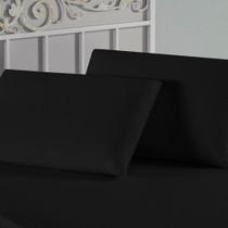 Fronha Nobre 1 Peça 50cm X 70cm Malha 100% Algodão - Preto Fronha Nobre 1 Peça 50cm X 70cm Malha 100% Algodão - Preto