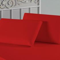 Fronha Nobre 1 Peça 50cm x 70cm Malha 100% Algodão - Vermelho Fronha Nobre 1 Peça 50cm x 70cm Malha 100% Algodão - Vermelho