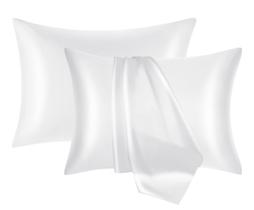 Fronha NOLRDR Mulberry Silk, pacote com 2 unidades, 19 mamães, tamanho padrão