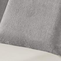 Fronha Par Inverno Manta Flannel 2pç 100% Poliéster - Cinza