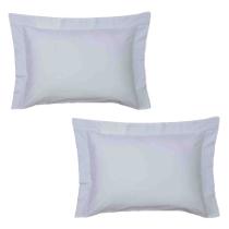 Fronha Par Satinée Tinto 50x70 cm Branco Kacyumara