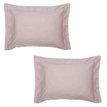 Fronha Par Satinée Tinto 50x70 cm Rose Parisi Kacyumara