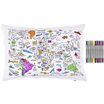 Fronha para colorir eatsleepdoodle World Map com 10 marcadores